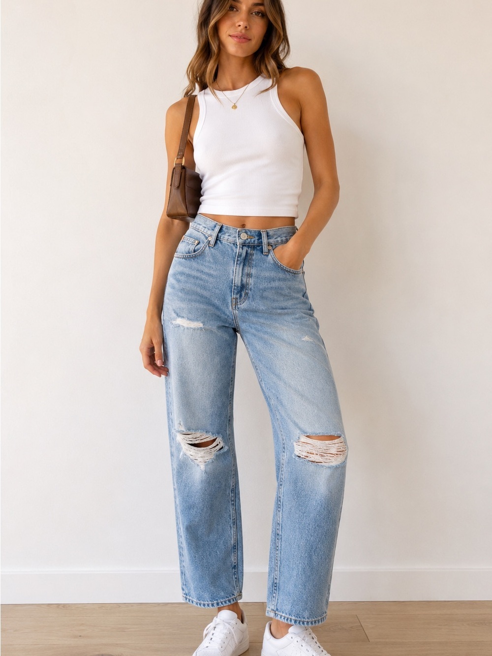 &Denim 90’s High Waist Boyfriend Jeans Size US 2